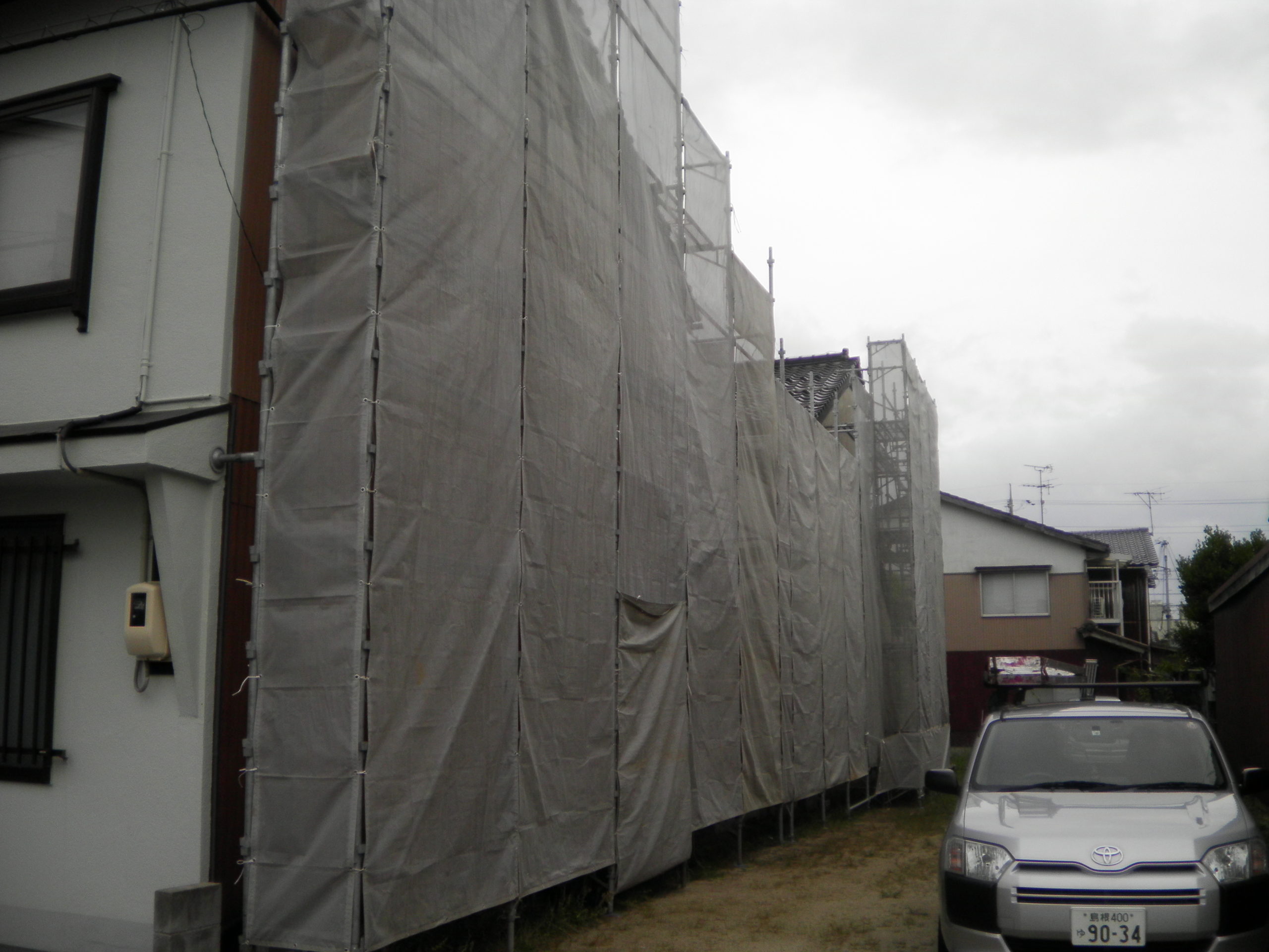 松江市にて外壁塗替え工事